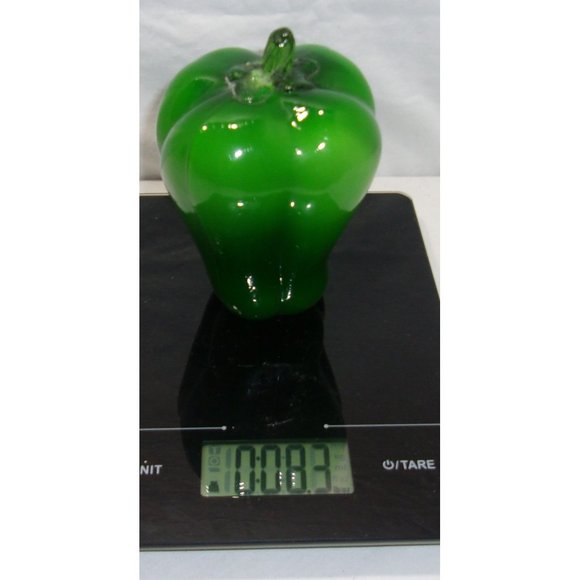 Beautiful Murano Style Encased Art Glass "Bell Pepper" 5 1/2" - Picture 9 of 10